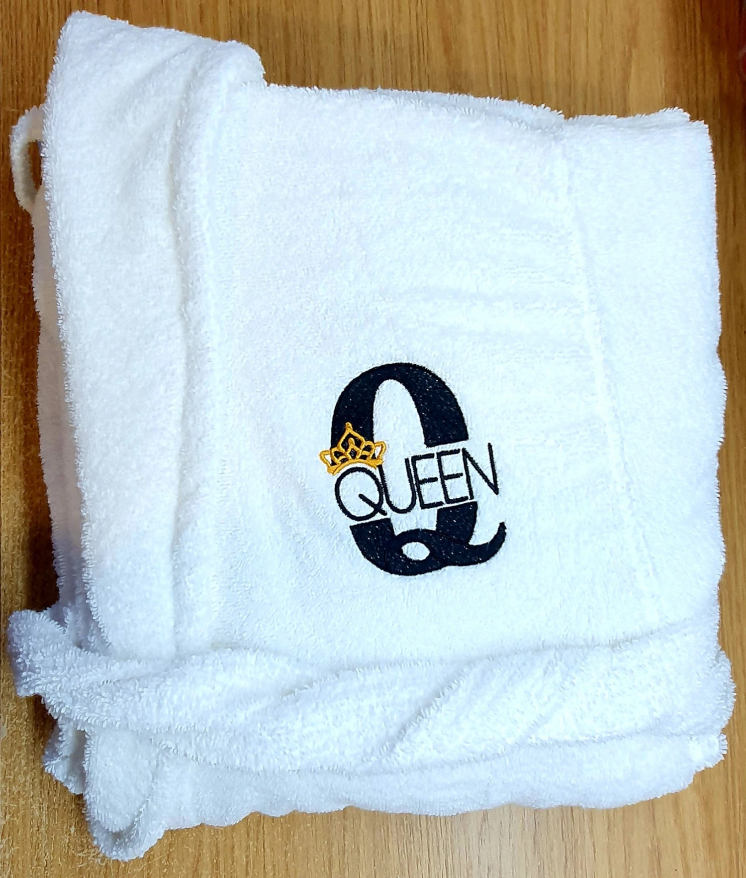 King Queen Personalised Embroidered Quality Bath Robe Birthday Valentine Christmas 4 King Queen Personalised Embroidered Quality Bath Robe Birthday Valentine Christmas - Image 2