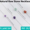 Raw Crystal Necklace Christmas Gift , Rose Quartz, Carnelian Rough Cut Stone Necklace, Opal Necklace, Stone Pendant, Healing Crystals 1 Raw Crystal Necklace Christmas Gift , Rose Quartz, Carnelian Rough Cut Stone Necklace, Opal Necklace, Stone Pendant, Healing Crystals -Jewellery Paradise il fullxfull.3689371651 mgtr