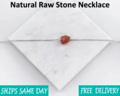 Raw Crystal Necklace Christmas Gift , Rose Quartz, Carnelian Rough Cut Stone Necklace, Opal Necklace, Stone Pendant, Healing Crystals -Jewellery Paradise il fullxfull.3689372253 rxi6