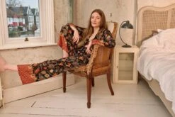 Black Silk Blend Pyjama Set, Silk Nightwear Satin Pyjamas Gifts For Her, Maru Pyjama Set, Home Christmas Gifts, Loungewear -Jewellery Paradise il fullxfull.3691272721 px5b