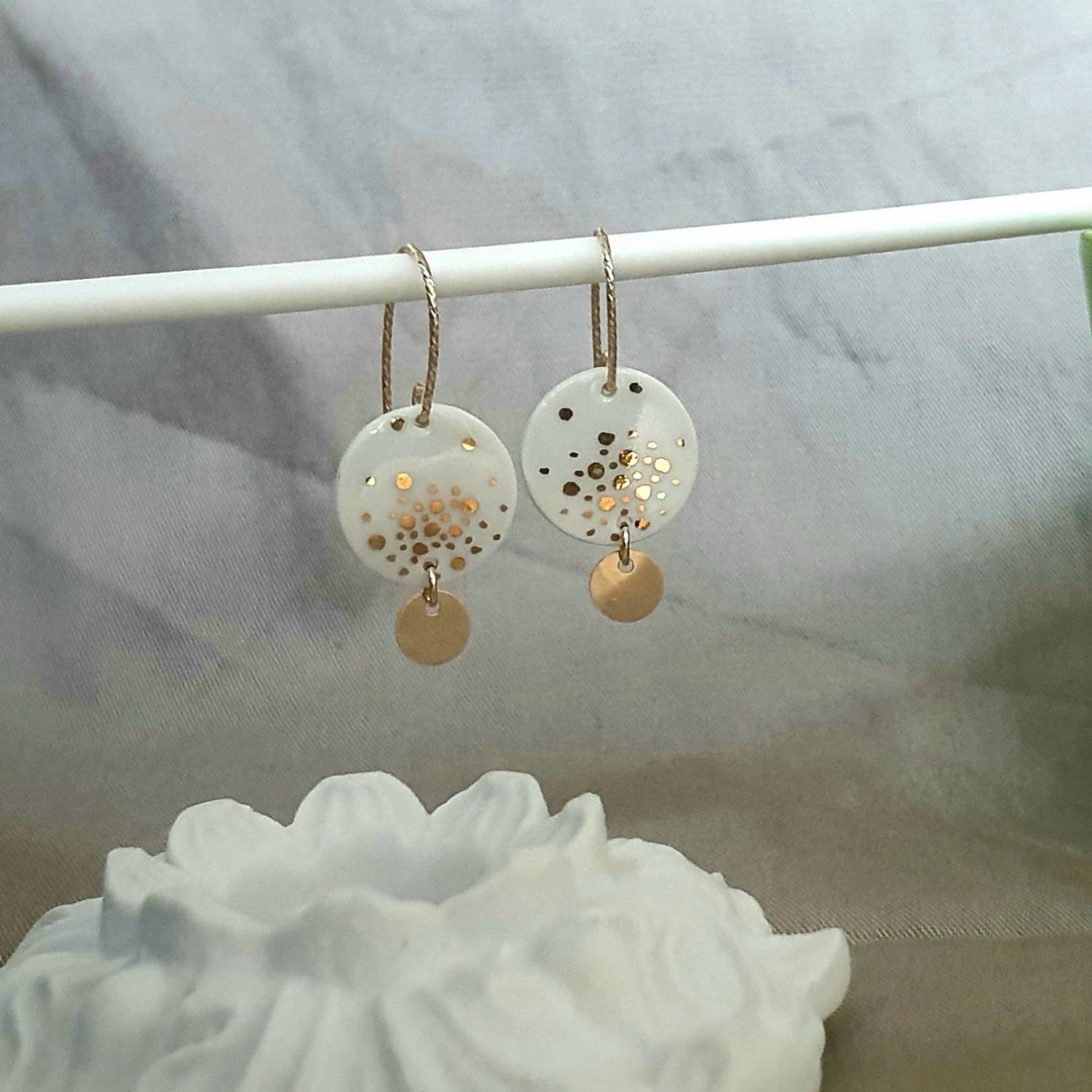 Boho Wedding Earrings - JULIETTE (Christmas Jewel) - La Belle Au Bois 4 Boho Wedding Earrings - JULIETTE (Christmas Jewel) - La Belle Au Bois - Image 2