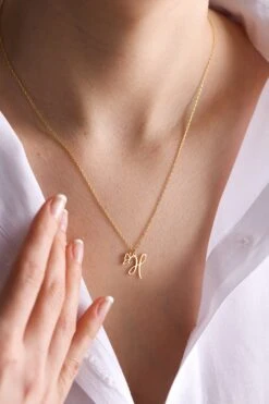 14k Gold Initial Necklace With Butterfly , Initial Necklace , Personalized Necklace , Letter Necklace, Christmas Gift ,Butterfly Necklace -Jewellery Paradise il fullxfull.3702112456 7v1n