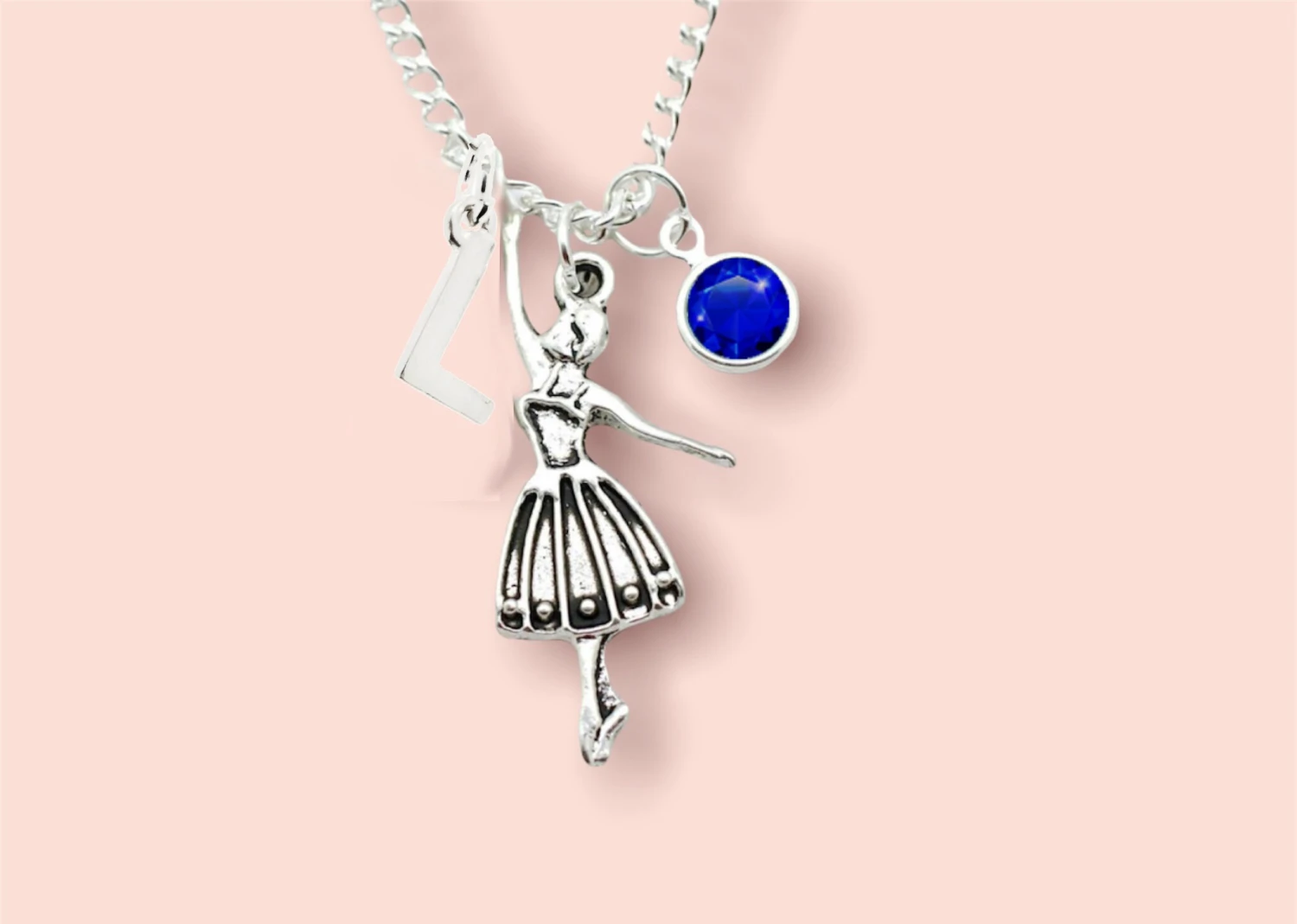 Ballerina Necklace ∙ Birthday Gift Idea ∙ Sterling Silver ∙ Personalised Dancer Necklace ∙ Girl Gift ∙ Initial Necklace ∙ Christmas 5 Ballerina Necklace ∙ Birthday Gift Idea ∙ Sterling Silver ∙ Personalised Dancer Necklace ∙ Girl Gift ∙ Initial Necklace ∙ Christmas - Image 3