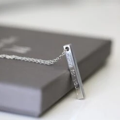 Personalised Bar Necklace In Silver, Gold Or Rose Gold Engraved In A Modern Font - Gift For Her, Him, Birthday, Anniversary, Christmas 12 Personalised Bar Necklace In Silver, Gold Or Rose Gold Engraved In A Modern Font - Gift For Her, Him, Birthday, Anniversary, Christmas -Jewellery Paradise il fullxfull.3715662793 24px