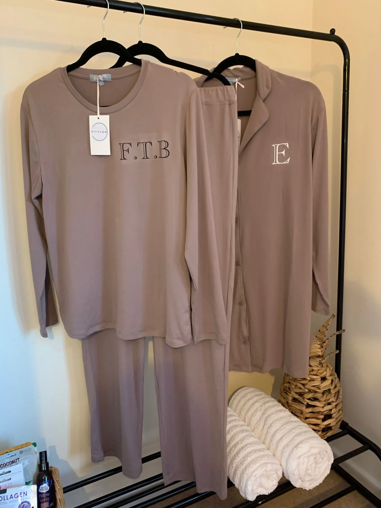 Personalised Mink Pyjamas, Wide Leg PJs, Gift, Mothers Day, Bridal , Honeymoon, Hen, Birthday, Christmas 4 Personalised Mink Pyjamas, Wide Leg PJs, Gift, Mothers Day, Bridal , Honeymoon, Hen, Birthday, Christmas - Image 2