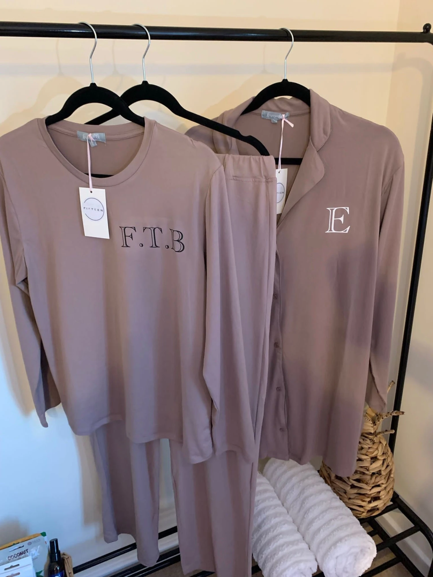 Personalised Mink Pyjamas, Wide Leg PJs, Gift, Mothers Day, Bridal , Honeymoon, Hen, Birthday, Christmas 3 Personalised Mink Pyjamas, Wide Leg PJs, Gift, Mothers Day, Bridal , Honeymoon, Hen, Birthday, Christmas