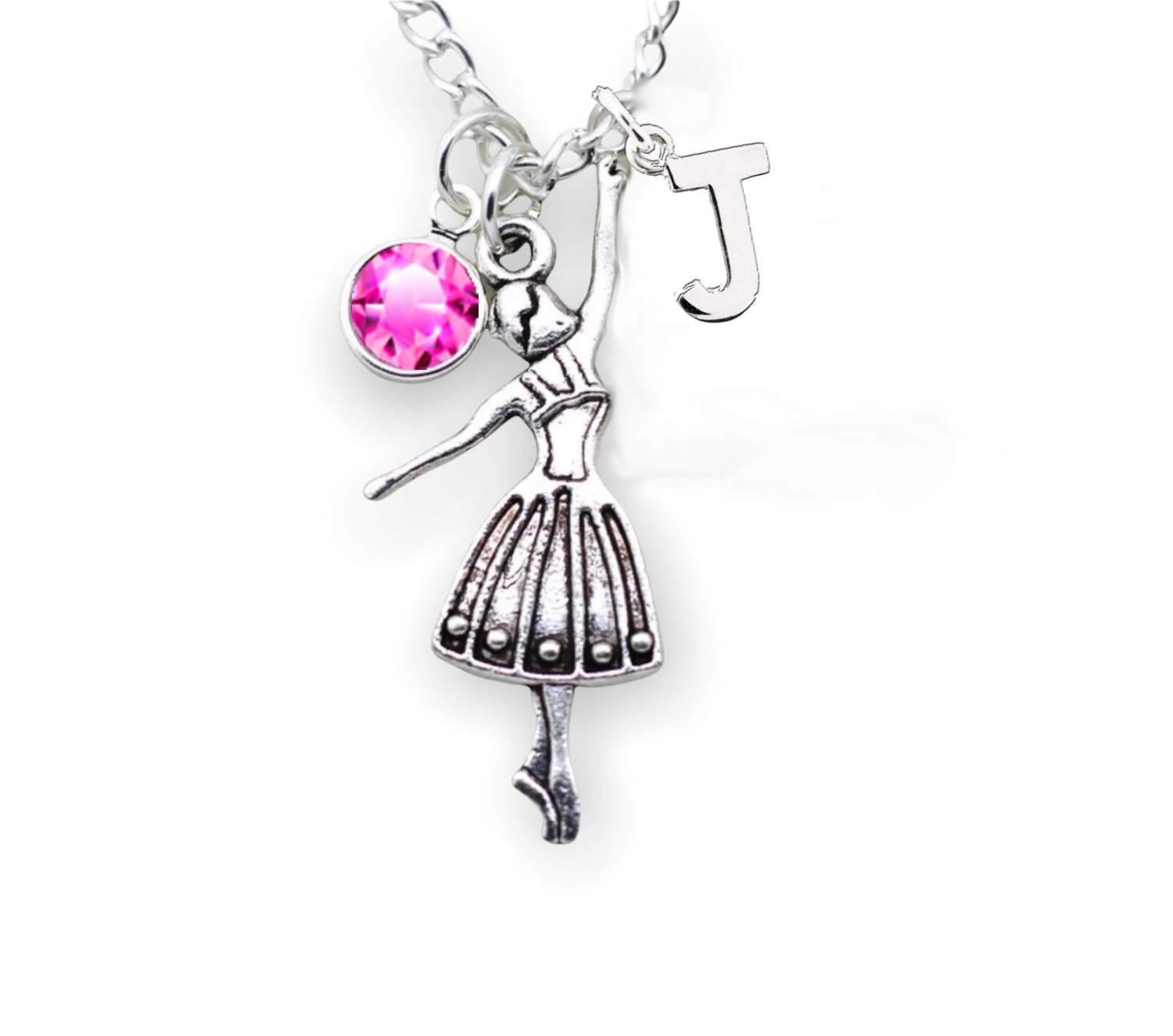 Ballerina Necklace ∙ Birthday Gift Idea ∙ Sterling Silver ∙ Personalised Dancer Necklace ∙ Girl Gift ∙ Initial Necklace ∙ Christmas 6 Ballerina Necklace ∙ Birthday Gift Idea ∙ Sterling Silver ∙ Personalised Dancer Necklace ∙ Girl Gift ∙ Initial Necklace ∙ Christmas - Image 4