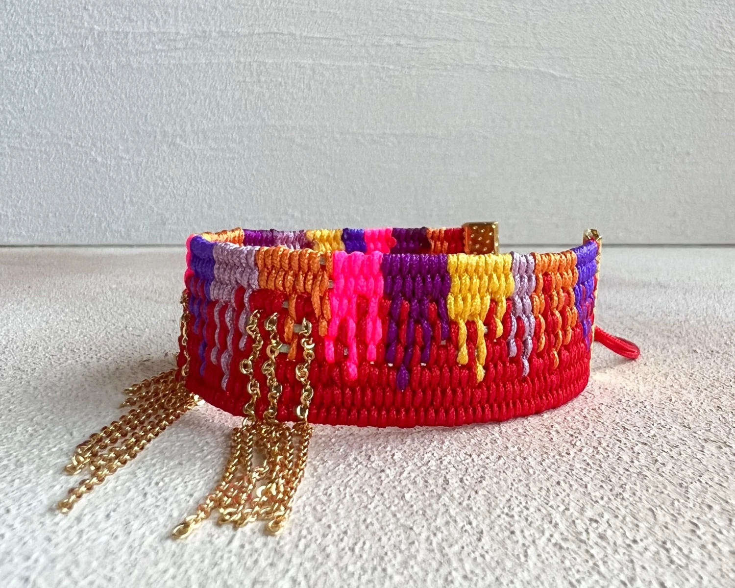 Colourful Drip Bracelet For Women, Stylish Adjustable Bracelet, Handwoven Cuff Bracelet, Friendship Bracelet, Christmas Gift, BFF Gift 8 Colourful Drip Bracelet For Women, Stylish Adjustable Bracelet, Handwoven Cuff Bracelet, Friendship Bracelet, Christmas Gift, BFF Gift - Image 6