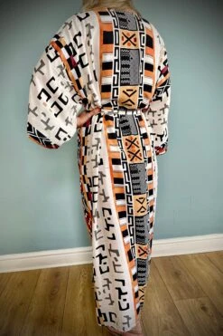 Cotton Kimono Robe, Beach Cover, Dressing Gown, Vintage Style, Women’s Gown, Gifts For Her, Loungewear, Aztec Cream, Christmas Gifts For Her -Jewellery Paradise il fullxfull.3790811806 748z