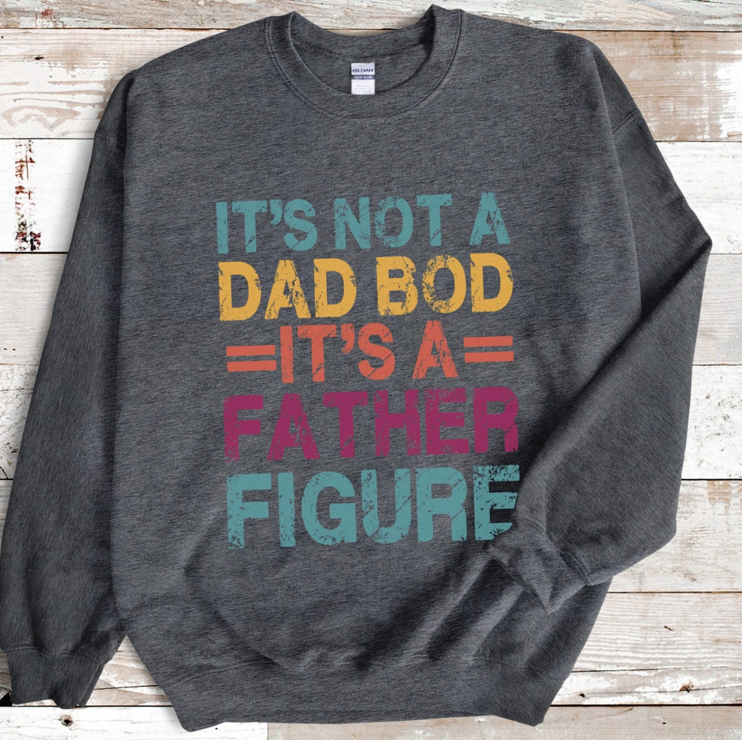 Its Not A Dad Bod Its A Father Figure Sweatshirt For Fathers Day, Funny Dad Bod Shirt For Dad Birthday Gift, First Christmas Shirt For Daddy 4 Its Not A Dad Bod Its A Father Figure Sweatshirt For Fathers Day, Funny Dad Bod Shirt For Dad Birthday Gift, First Christmas Shirt For Daddy - Image 2