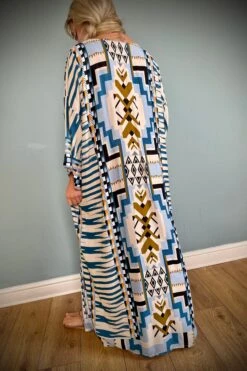 Cotton Kimono Robe, Dressing Gown, Vintage Style, Women’s Gown, Gifts For Her, Loungewear, Aztec Blue, Christmas Gifts For Her 14 Cotton Kimono Robe, Dressing Gown, Vintage Style, Women’s Gown, Gifts For Her, Loungewear, Aztec Blue, Christmas Gifts For Her -Jewellery Paradise il fullxfull.3800749387 85u8