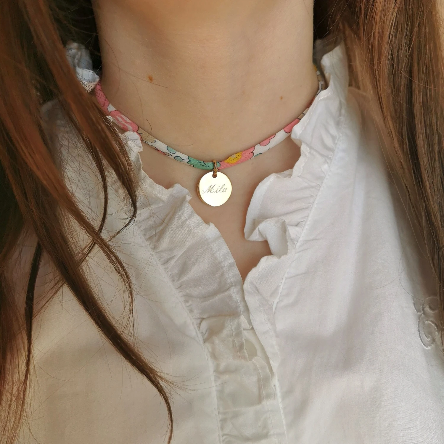 Gold Plated Custom Necklace With Engraving Name Liberty Cord Personalized Christmas Gift Baptism Or Birthday Girl 3 Gold Plated Custom Necklace With Engraving Name Liberty Cord Personalized Christmas Gift Baptism Or Birthday Girl