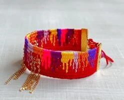 Colourful Drip Bracelet For Women, Stylish Adjustable Bracelet, Handwoven Cuff Bracelet, Friendship Bracelet, Christmas Gift, BFF Gift 11 Colourful Drip Bracelet For Women, Stylish Adjustable Bracelet, Handwoven Cuff Bracelet, Friendship Bracelet, Christmas Gift, BFF Gift -Jewellery Paradise il fullxfull.3819145721 965w
