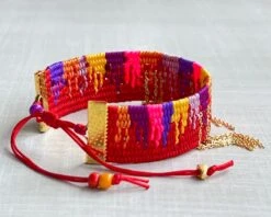 Colourful Drip Bracelet For Women, Stylish Adjustable Bracelet, Handwoven Cuff Bracelet, Friendship Bracelet, Christmas Gift, BFF Gift 12 Colourful Drip Bracelet For Women, Stylish Adjustable Bracelet, Handwoven Cuff Bracelet, Friendship Bracelet, Christmas Gift, BFF Gift -Jewellery Paradise il fullxfull.3819145743 qfn1