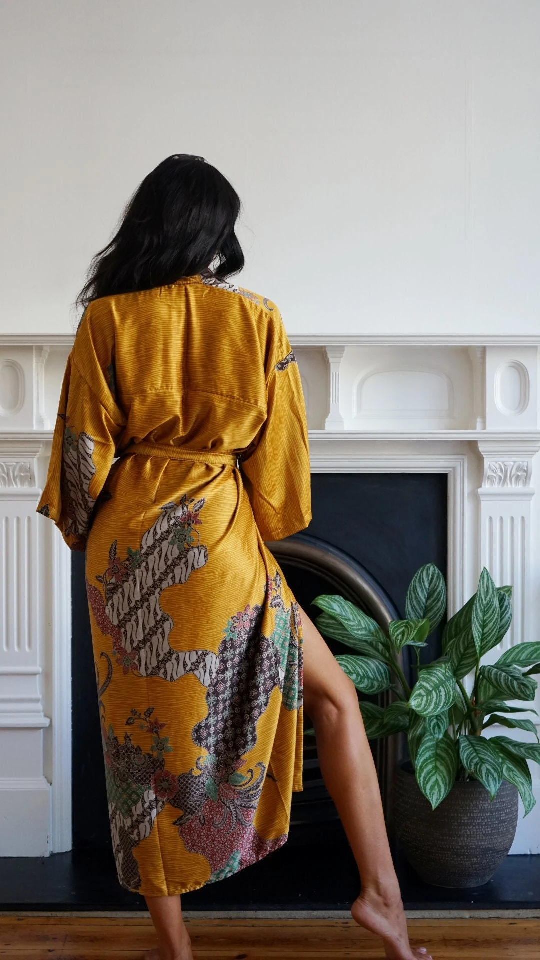 Long Golden Hour Yellow Silk Blend Kimono Robe, Christmas Gifts, Dressing Gown, Vintage Kimono, Silk Robes For Women, Japanese Kimono, Maru 3 Long Golden Hour Yellow Silk Blend Kimono Robe, Christmas Gifts, Dressing Gown, Vintage Kimono, Silk Robes For Women, Japanese Kimono, Maru