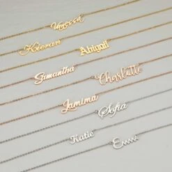 Silver Personalised Name Necklace, Birthday Gifts For Her, Personalized Engraved Jewelry, 18K Gold Plated Necklace, Christmas Gifts For Her 17 Silver Personalised Name Necklace, Birthday Gifts For Her, Personalized Engraved Jewelry, 18K Gold Plated Necklace, Christmas Gifts For Her -Jewellery Paradise il fullxfull.3847832305 r35j