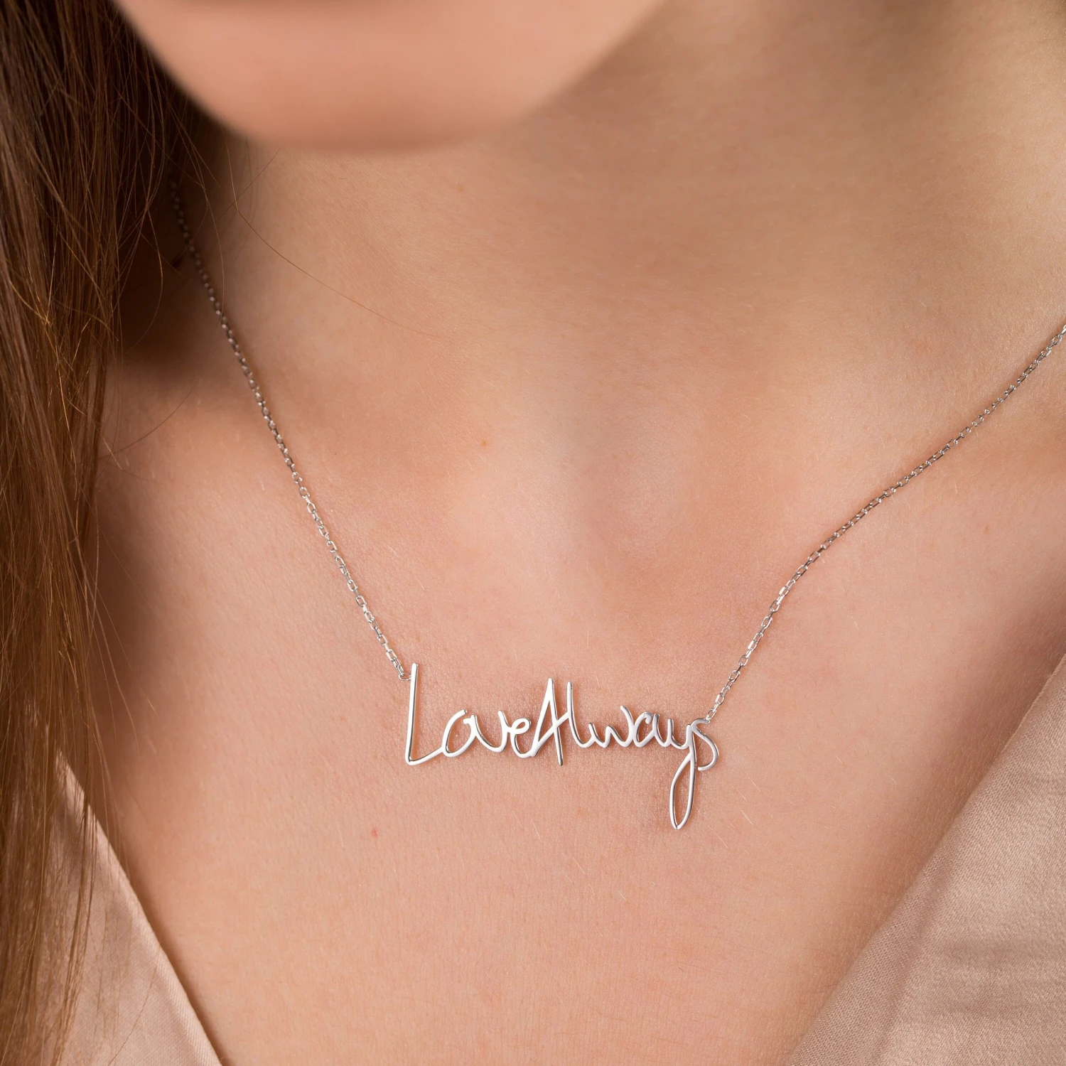 Actual Handwriting Necklace, Meaningful Personalized Necklace, Bridesmaid Jewelry, Christmas Gifts, Handwriting Necklace, Sterling Silver 4 Actual Handwriting Necklace, Meaningful Personalized Necklace, Bridesmaid Jewelry, Christmas Gifts, Handwriting Necklace, Sterling Silver - Image 2