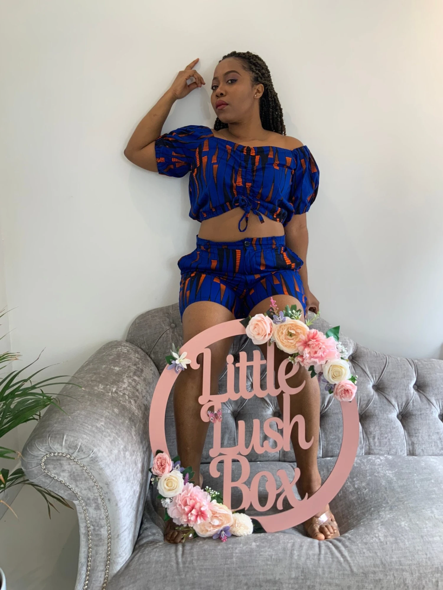 Party Outfit African Print Women’s Crop Top And Shorts Summer Occasion Party Christmas 4 Party Outfit African Print Women’s Crop Top And Shorts Summer Occasion Party Christmas - Image 2