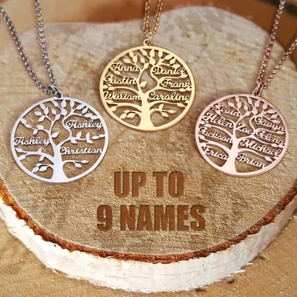 Family Name Necklace,Personalized Family Tree Name Necklace,Disc Necklace,Multiple Names Necklace,Gift For Mum, Christmas Gift,Name Necklace 3 Family Name Necklace,Personalized Family Tree Name Necklace,Disc Necklace,Multiple Names Necklace,Gift For Mum, Christmas Gift,Name Necklace