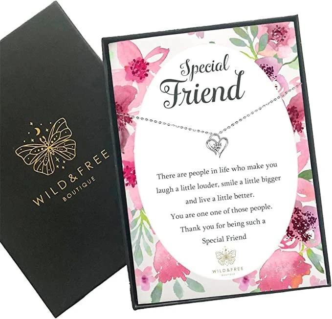 Friend Necklace Jewellery Gift Present With Special Thoughtful Words And Beautiful Gift Box Perfect For Birthday Or Christmas 3 Friend Necklace Jewellery Gift Present With Special Thoughtful Words And Beautiful Gift Box Perfect For Birthday Or Christmas