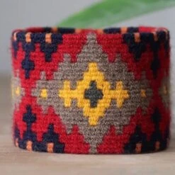 Woven Cord Friendship Bracelet, Geometric Woven Friendship Bracelets, Wide Design Surfer Bracelet - Christmas Gift For Friends