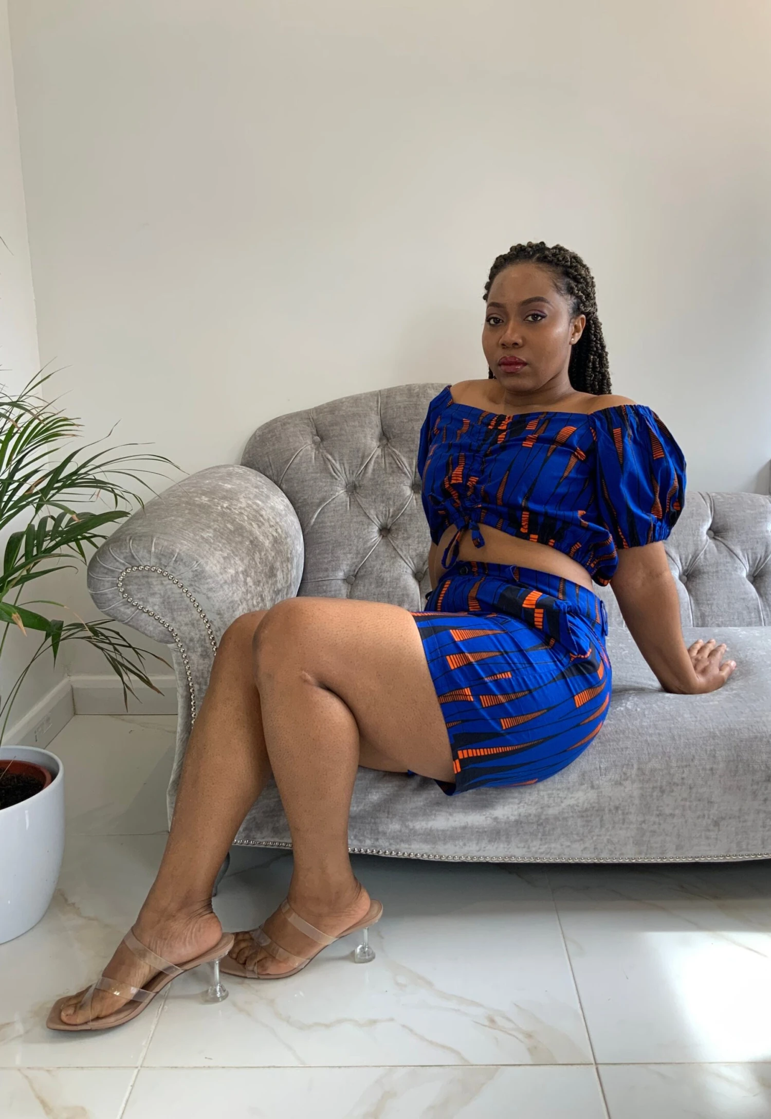 Party Outfit African Print Women’s Crop Top And Shorts Summer Occasion Party Christmas 5 Party Outfit African Print Women’s Crop Top And Shorts Summer Occasion Party Christmas - Image 3