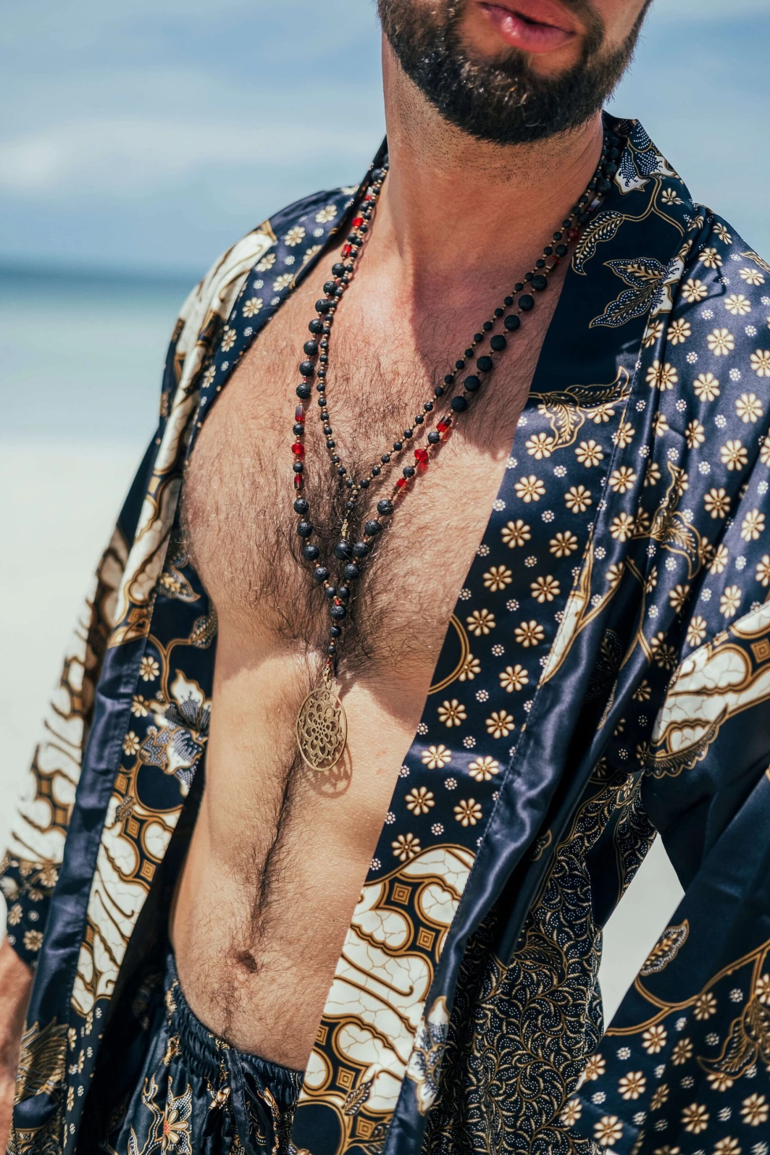 Black&Ivory Short Silk Kimono + Boxers ~ Silk Jacket Robe For Man ~ Silk Pajama Robe For Men ~ Cardigan With Boxers ~ Christmas Gift For Him 10 Black&Ivory Short Silk Kimono + Boxers ~ Silk Jacket Robe For Man ~ Silk Pajama Robe For Men ~ Cardigan With Boxers ~ Christmas Gift For Him - Image 8