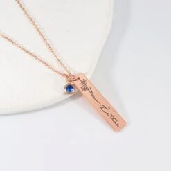 Birthstone Flower Necklace, Personalized Name Necklace With Birthstone, Birthday Gift, Gift For Mom, Personalized Jewelry, Christmas Gift 14 Birthstone Flower Necklace, Personalized Name Necklace With Birthstone, Birthday Gift, Gift For Mom, Personalized Jewelry, Christmas Gift -Jewellery Paradise il fullxfull.3960248412 a06a