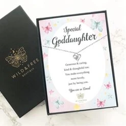 Goddaughter Necklace Jewellery Gift Present With Special Thoughtful Words And Beautiful Gift Box Perfect For Birthday Or Christmas