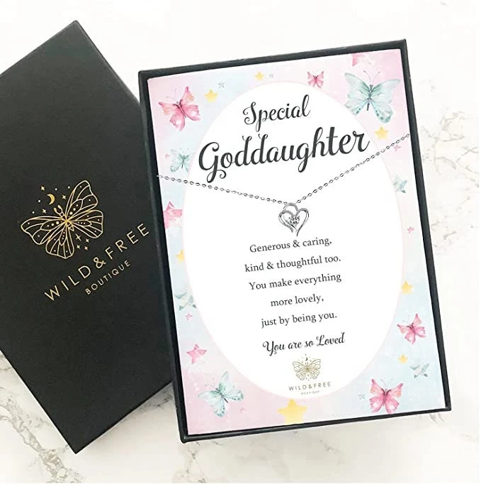 Goddaughter Necklace Jewellery Gift Present With Special Thoughtful Words And Beautiful Gift Box Perfect For Birthday Or Christmas 3 Goddaughter Necklace Jewellery Gift Present With Special Thoughtful Words And Beautiful Gift Box Perfect For Birthday Or Christmas