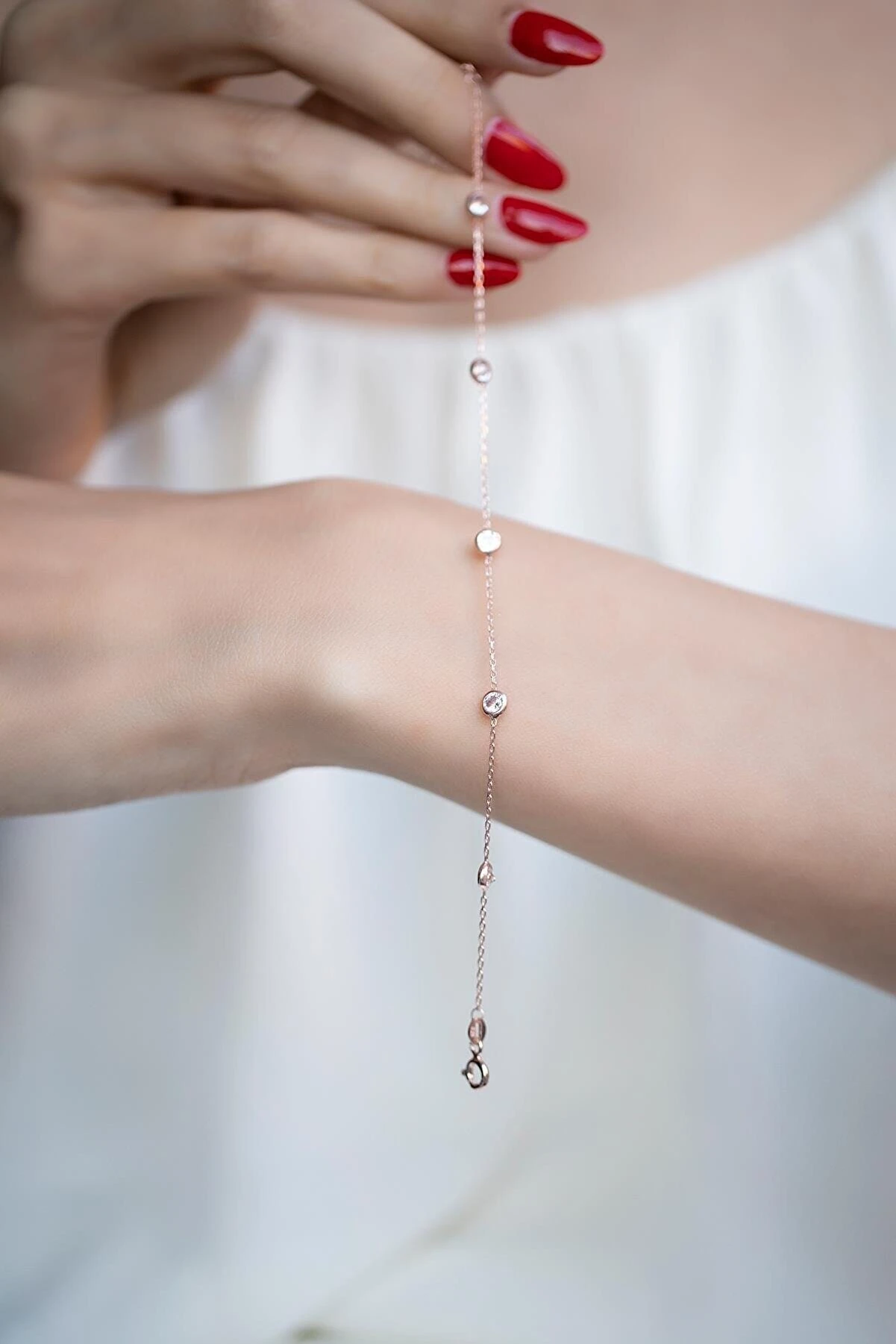 925 Silver Bracelet With Multiple Stones, Christmas Gift For Her, Minimalist Bracelets For Women, Best Friend Birthday Gift For Mom 9 925 Silver Bracelet With Multiple Stones, Christmas Gift For Her, Minimalist Bracelets For Women, Best Friend Birthday Gift For Mom - Image 7