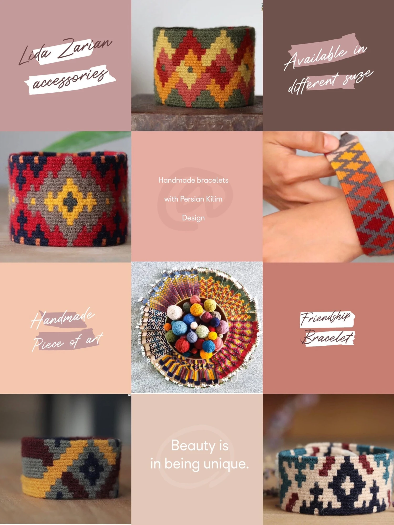 Woven Bracelets -Friendship Bracelet - Christmas Gift For A Friend - Birthday Gift 4 Woven Bracelets -Friendship Bracelet - Christmas Gift For A Friend - Birthday Gift - Image 2