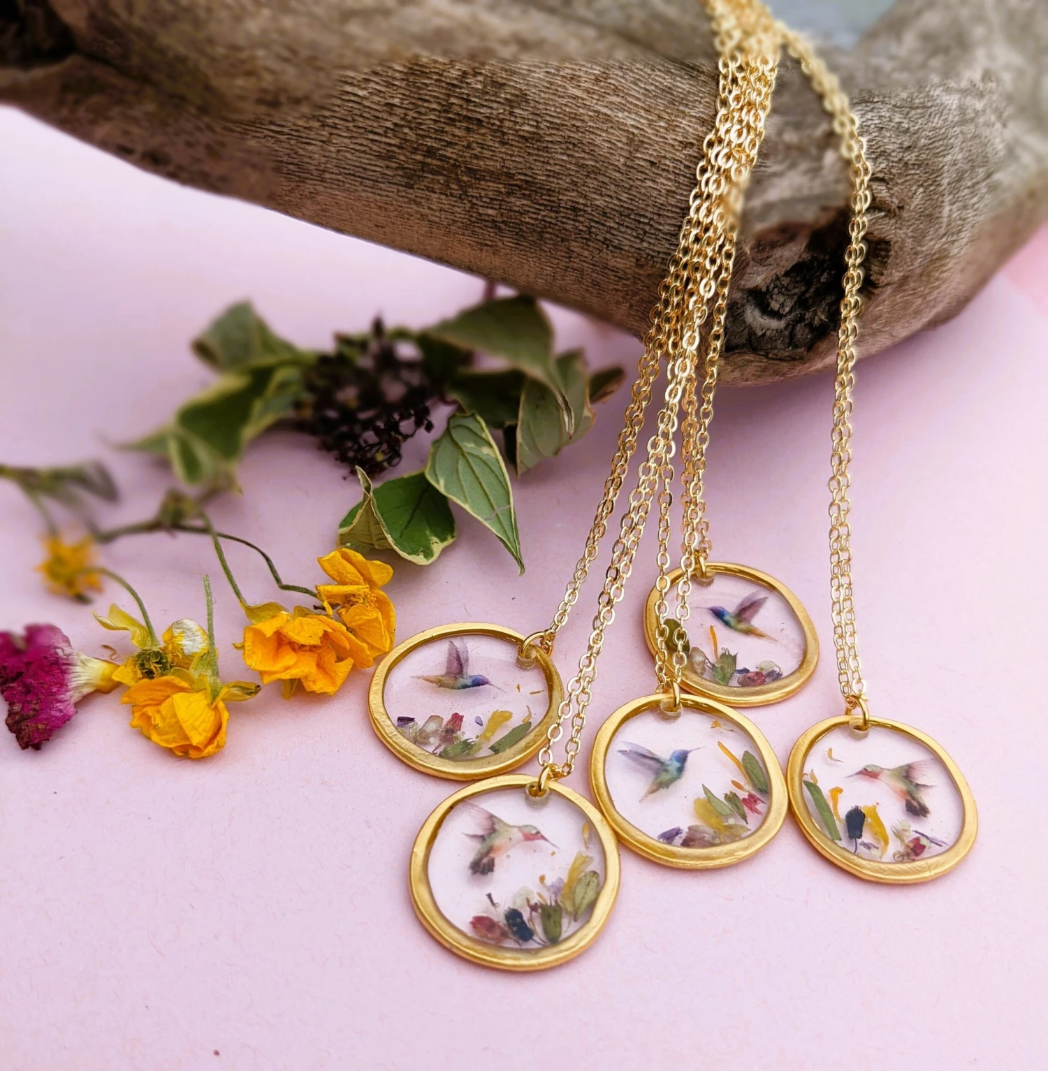 Floral Necklace, Christmas Gifts, Gift For Her, Gifts For Women, Handmade Resin Necklace, Real Flower Jewellery, Botanical Dainty Jewelry 3 Floral Necklace, Christmas Gifts, Gift For Her, Gifts For Women, Handmade Resin Necklace, Real Flower Jewellery, Botanical Dainty Jewelry
