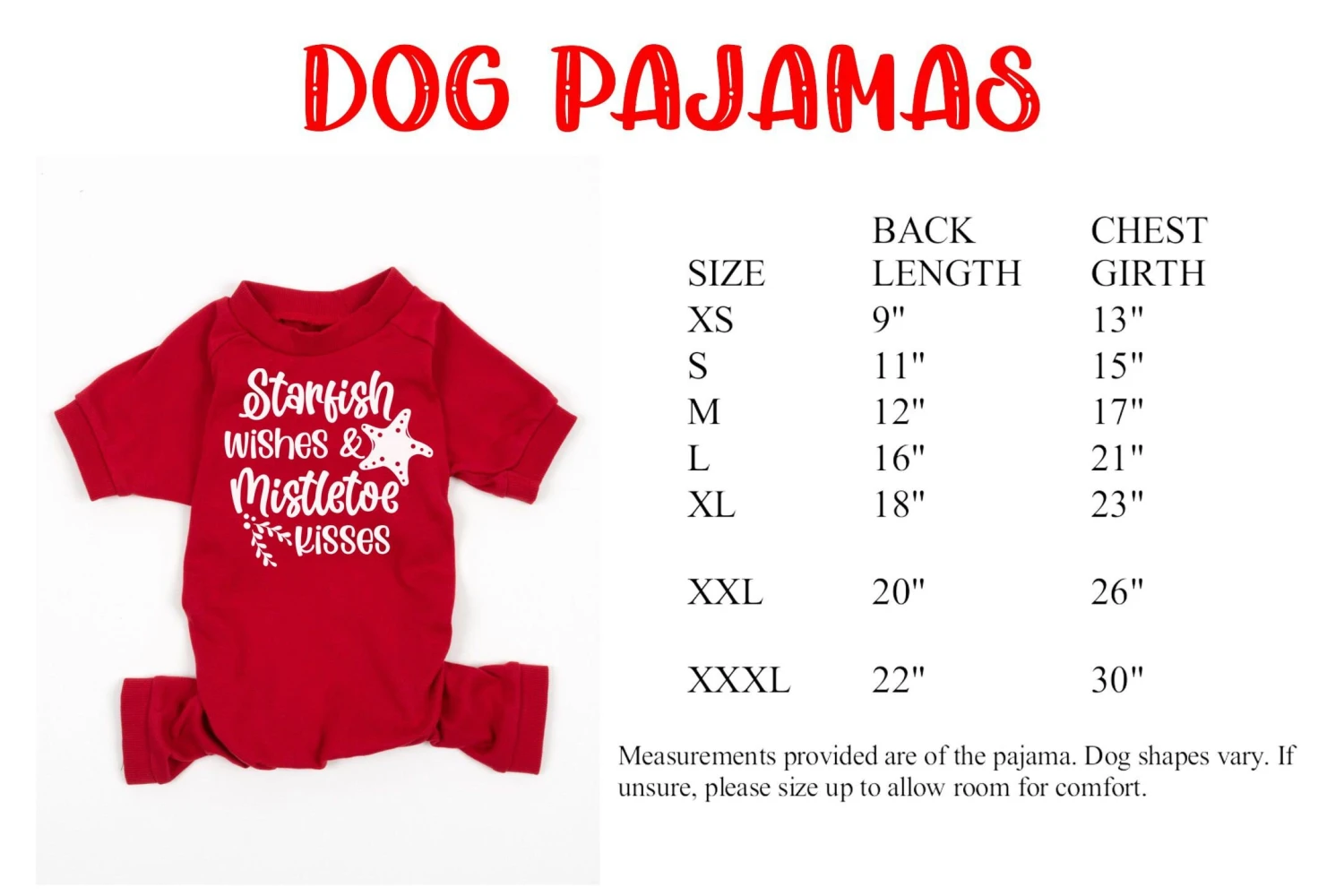 Starfish Wishes And Mistletoe Kisses Red Top Striped Christmas Pajamas - Beach Christmas - Nautical Christmas - Coastal Christmas 5 Starfish Wishes And Mistletoe Kisses Red Top Striped Christmas Pajamas - Beach Christmas - Nautical Christmas - Coastal Christmas - Image 3