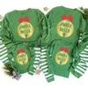 Jingle Bells Green Top Striped Christmas Pajamas -Jewellery Paradise il fullxfull.4017678778 tefj