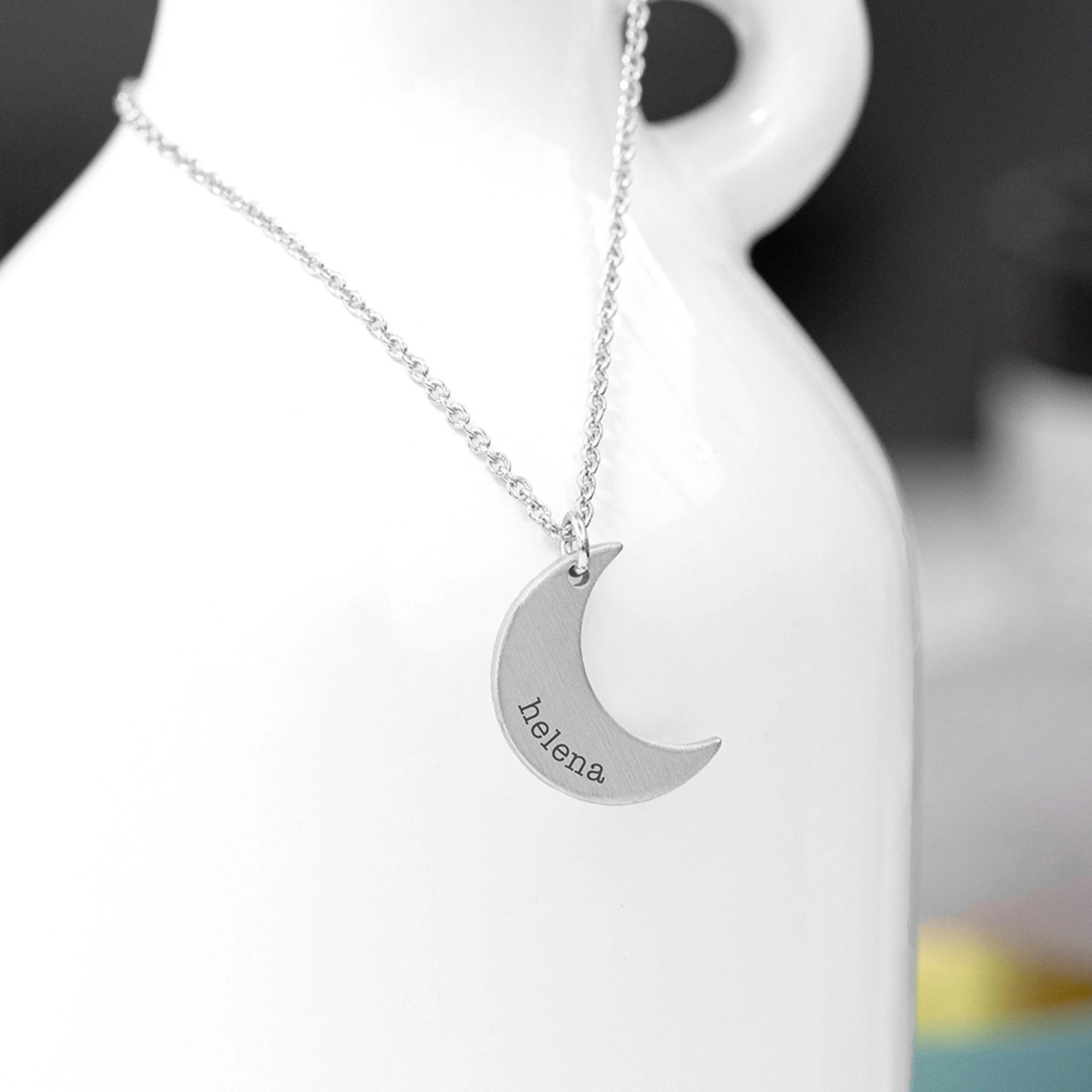 Personalised Crescent Moon Necklace - For Her - Daughter - Wife - Birthday - Valentines - Anniversary- Christmas 8 Personalised Crescent Moon Necklace - For Her - Daughter - Wife - Birthday - Valentines - Anniversary- Christmas - Image 6