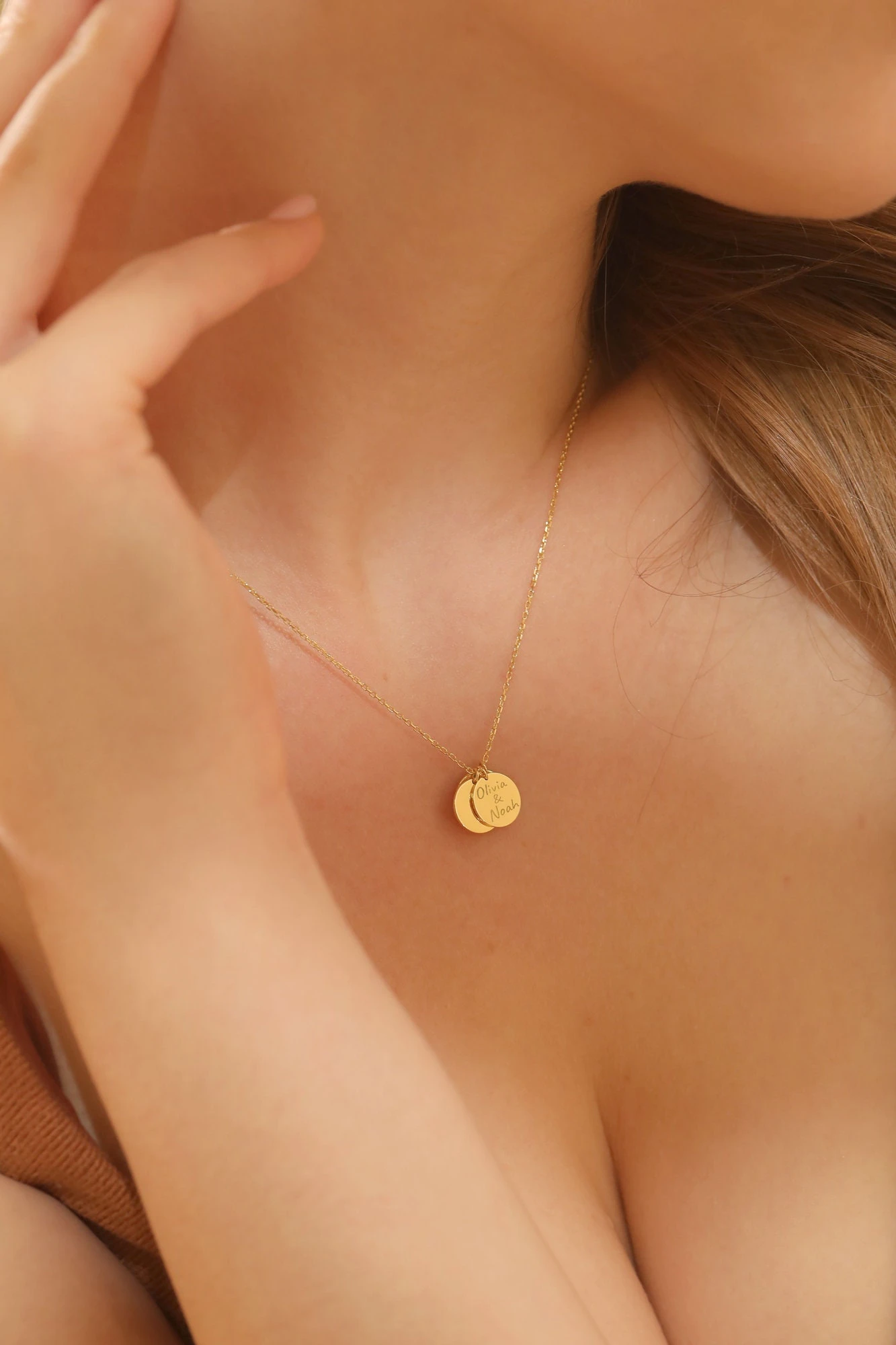 14k Gold Personalized Minimalist Disk Necklace ∙ Initial Disk Necklace ∙ Triple Disk Jewelry ∙ Gift For Mom ∙ Kids Name ∙ Christmas Gift 3 14k Gold Personalized Minimalist Disk Necklace ∙ Initial Disk Necklace ∙ Triple Disk Jewelry ∙ Gift For Mom ∙ Kids Name ∙ Christmas Gift