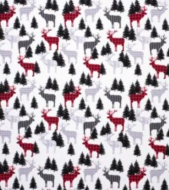 Christmas Deer Flannel Pajama Pants, Lounge Pants, Sleep Bottoms, Matching Family Pj's, Available Is Sizes XS-XXL