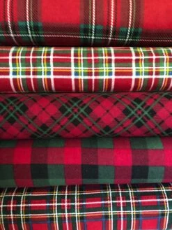 Red Christmas Plaid Flannel Pajama Pants, Lounge Pants, Sleep Bottoms,Family Pj's, Available Is Sizes XS-XXL, With "DEEP" Pockets!