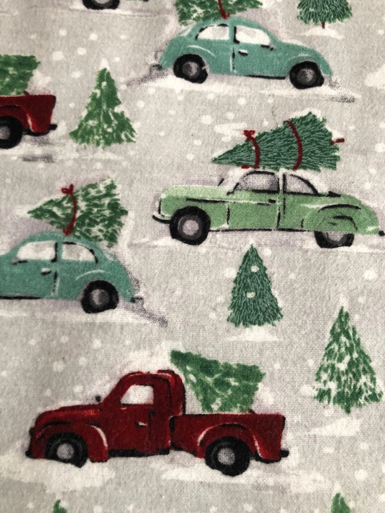 Vintage Christmas Flannel Pajama Pants, Lounge Pants, Sleep Bottoms, Available Is Sizes XS-XXL, Trucks, Trees,with "DEEP" Pockets! 4 Vintage Christmas Flannel Pajama Pants, Lounge Pants, Sleep Bottoms, Available Is Sizes XS-XXL, Trucks, Trees,with "DEEP" Pockets! - Image 2