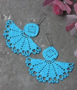 Brown Extra Large Earrings Handmade Crochet Earring AfricanEarrings Bohemian Oversize Earrings Christmas Birthday Gift For Her -Jewellery Paradise il fullxfull.4079820105 cxsf