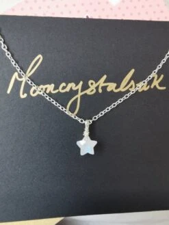 Rainbow Moonstone Daintysilver Necklace, Small Starpretty Necklace Moonstone Choker, Minimilist. Christmas Gift For Her. Birthday. Uk 15 Rainbow Moonstone Daintysilver Necklace, Small Starpretty Necklace Moonstone Choker, Minimilist. Christmas Gift For Her. Birthday. Uk -Jewellery Paradise il fullxfull.4089833425 an55