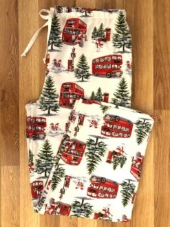 Christmas Snowman On BusFlannel Pajama Pants, Lounge Pants, Sleep Bottoms, Matching Family Pj's, Available Is Sizes XS-XXL -Jewellery Paradise il fullxfull.4100335768 bfix