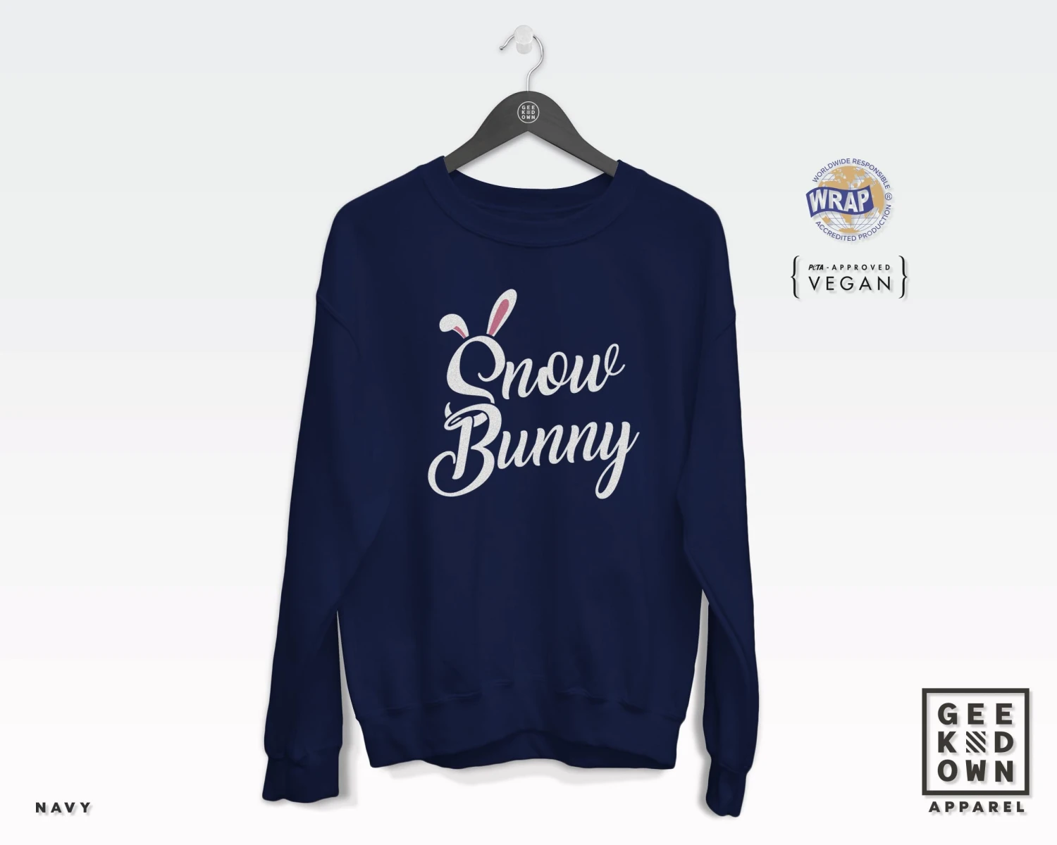 Snow Bunny Sweatshirt Jumper (christmas Sweatshirts / Christmas Sweater / Cute Xmas Jumper / Secret Santa / Funny Xmas / Cute Xmas) 8 Snow Bunny Sweatshirt Jumper (christmas Sweatshirts / Christmas Sweater / Cute Xmas Jumper / Secret Santa / Funny Xmas / Cute Xmas) - Image 6