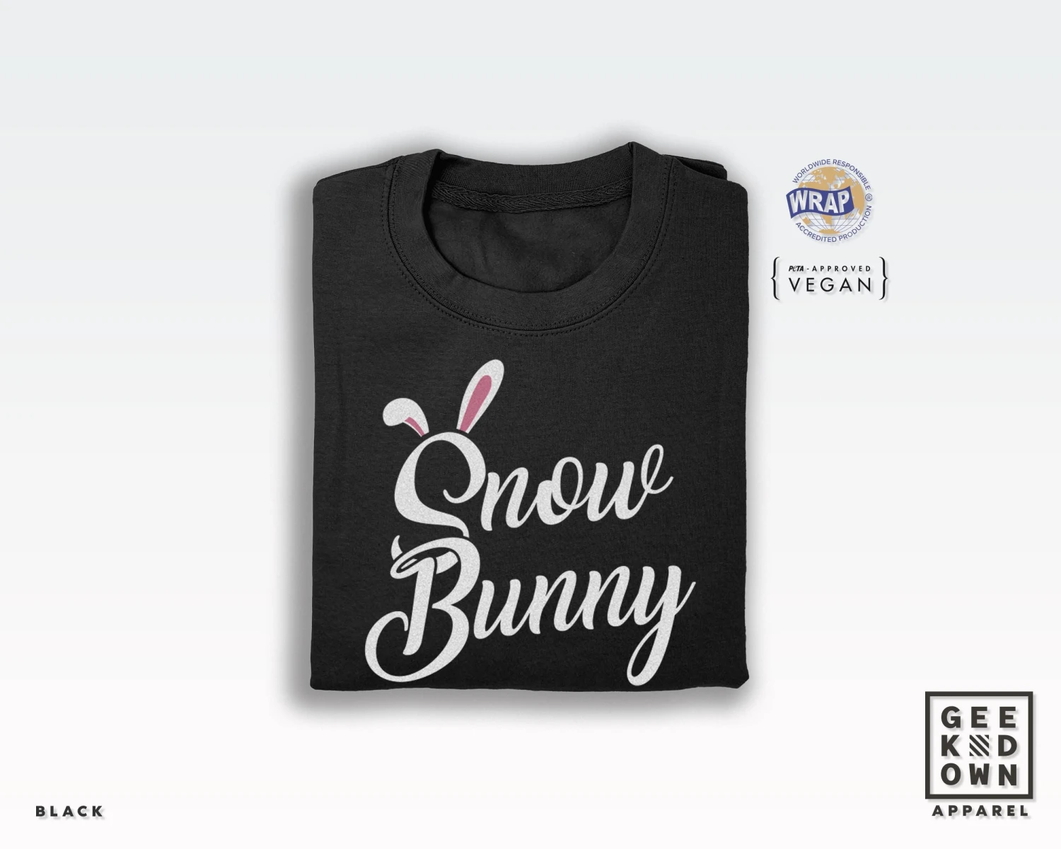 Snow Bunny Sweatshirt Jumper (christmas Sweatshirts / Christmas Sweater / Cute Xmas Jumper / Secret Santa / Funny Xmas / Cute Xmas) 4 Snow Bunny Sweatshirt Jumper (christmas Sweatshirts / Christmas Sweater / Cute Xmas Jumper / Secret Santa / Funny Xmas / Cute Xmas) - Image 2
