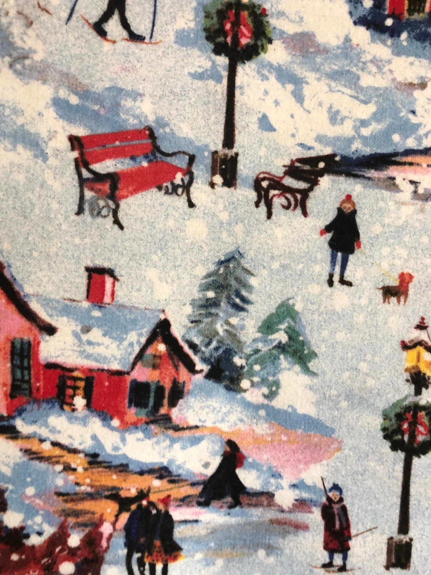 Christmas Village Flannel Pajama Pants, Lounge Pants, Sleep Bottoms, Matching Family Pj's, Available Is Sizes XS-XXL,with "DEEP" Pockets! 5 Christmas Village Flannel Pajama Pants, Lounge Pants, Sleep Bottoms, Matching Family Pj's, Available Is Sizes XS-XXL,with "DEEP" Pockets! - Image 3