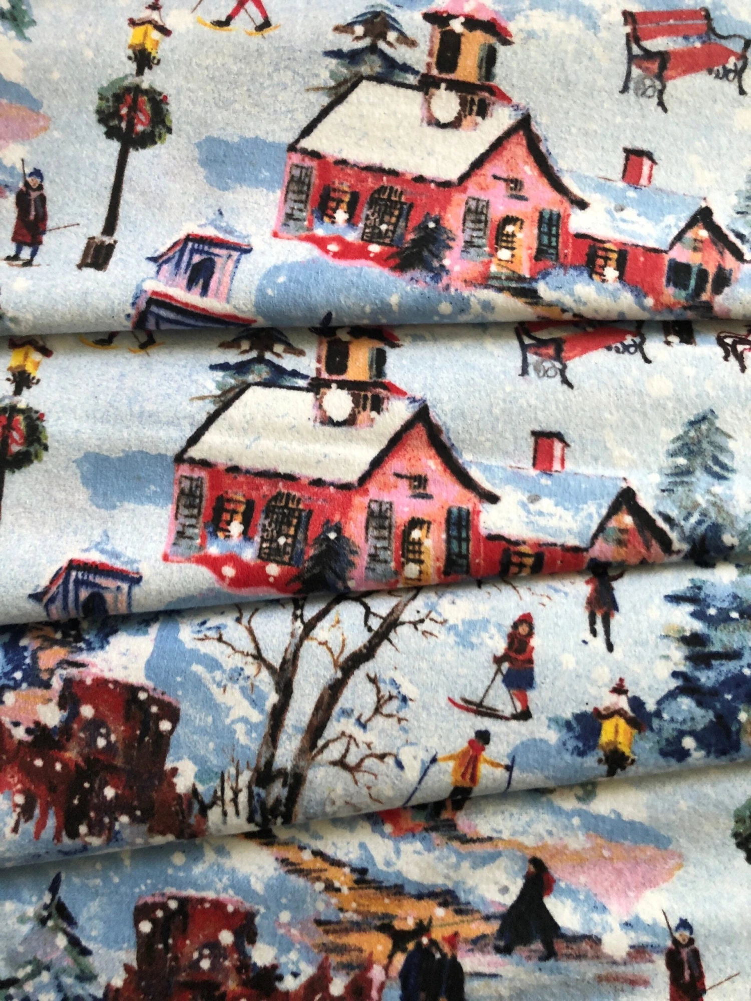 Christmas Village Flannel Pajama Pants, Lounge Pants, Sleep Bottoms, Matching Family Pj's, Available Is Sizes XS-XXL,with "DEEP" Pockets! 4 Christmas Village Flannel Pajama Pants, Lounge Pants, Sleep Bottoms, Matching Family Pj's, Available Is Sizes XS-XXL,with "DEEP" Pockets! - Image 2