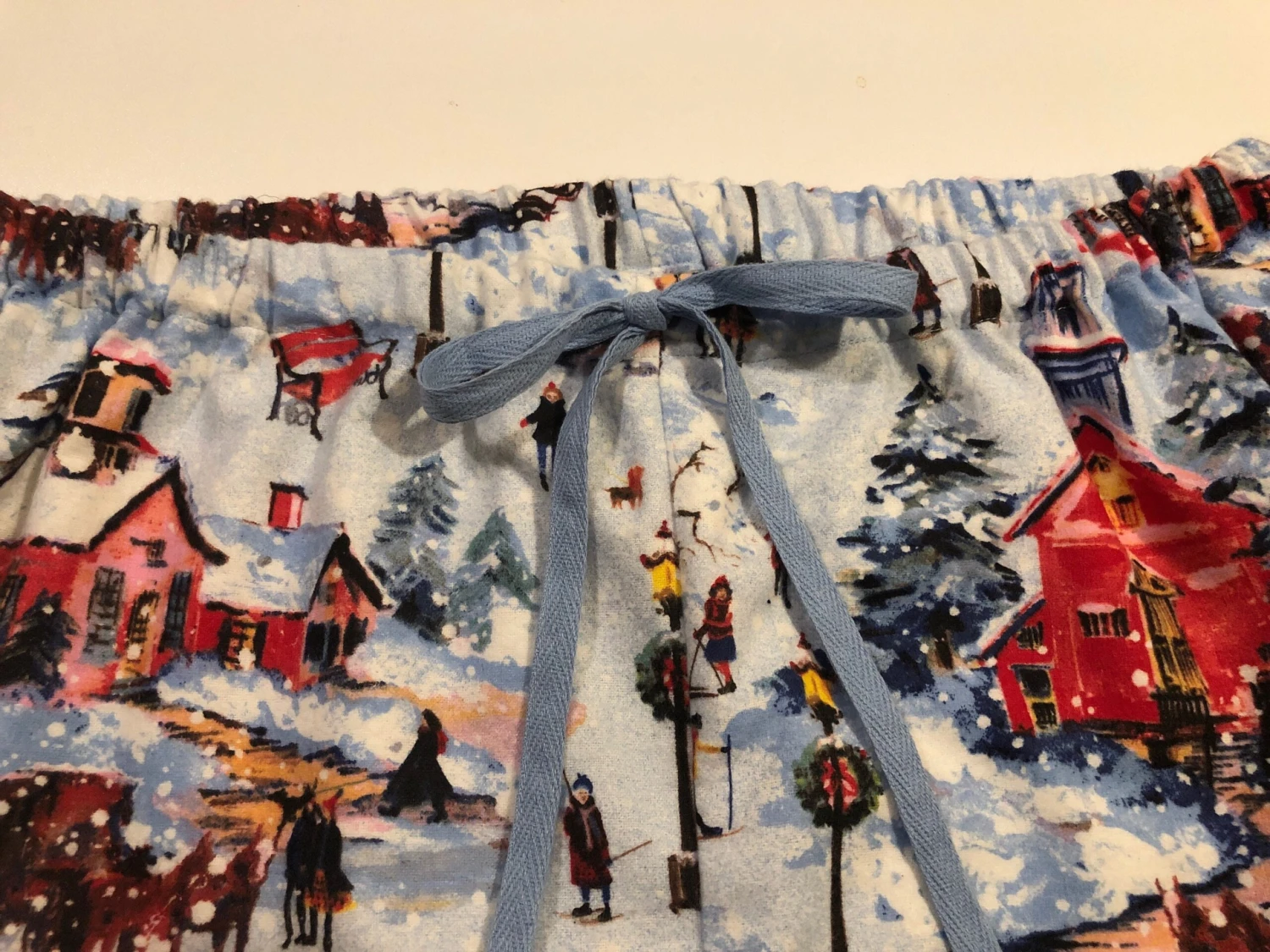 Christmas Village Flannel Pajama Pants, Lounge Pants, Sleep Bottoms, Matching Family Pj's, Available Is Sizes XS-XXL,with "DEEP" Pockets! 6 Christmas Village Flannel Pajama Pants, Lounge Pants, Sleep Bottoms, Matching Family Pj's, Available Is Sizes XS-XXL,with "DEEP" Pockets! - Image 4