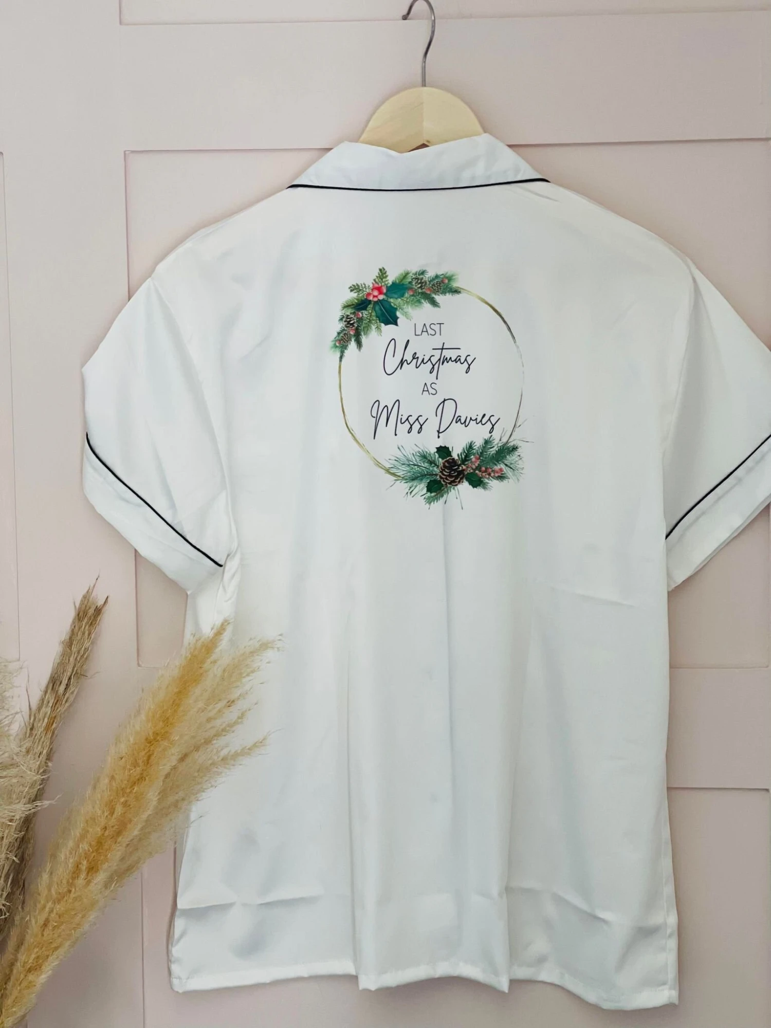 Last Christmas As A Miss / First Christmas As A Mrs Satin Pj's 3 Last Christmas As A Miss / First Christmas As A Mrs Satin Pj's