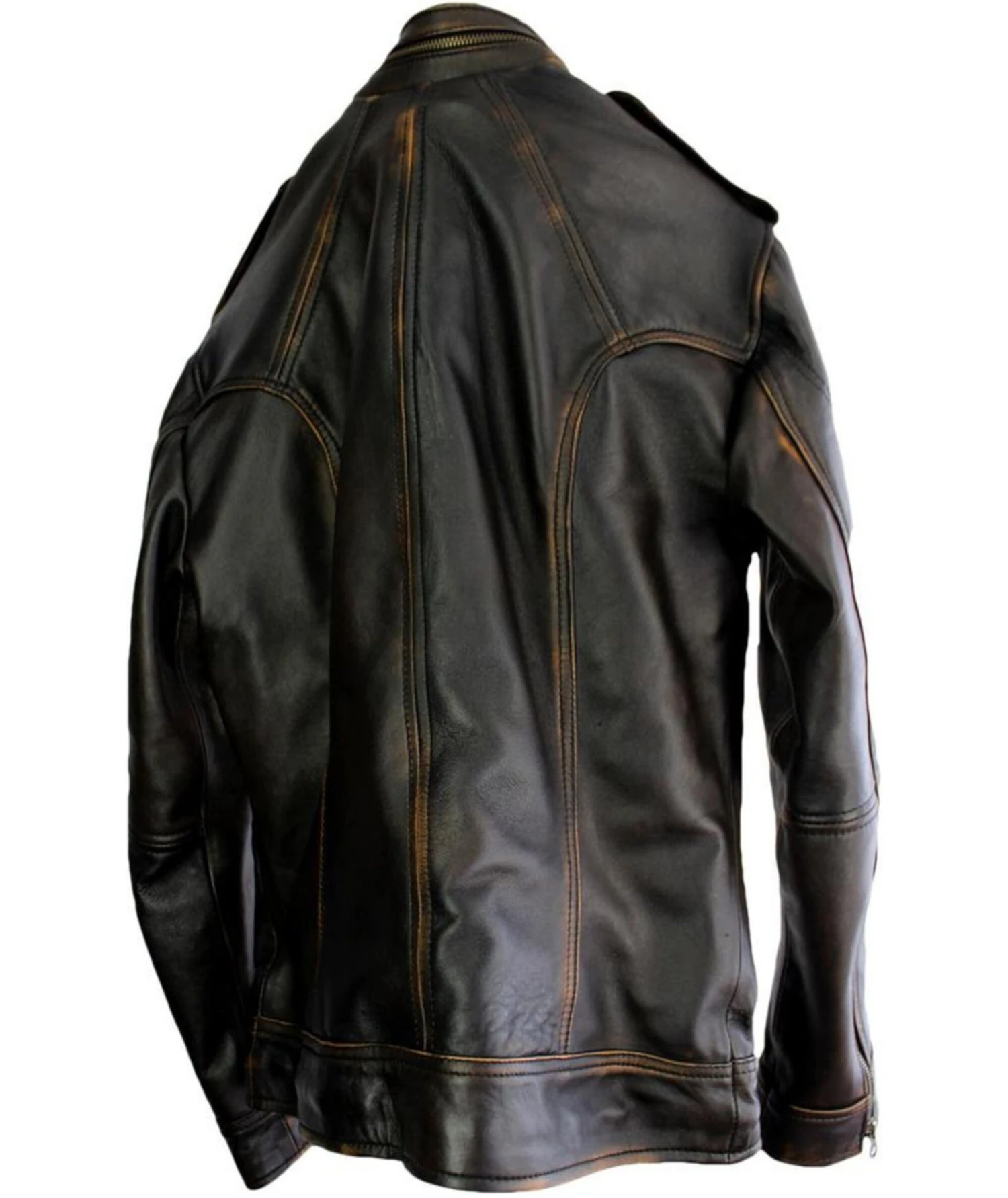 Leather Jacket Men Mens Coat Biker Jacket Brown Hand Made Real Leather Vintage Style Jacket For Men Anniversary Gifts For Men Christmas Gift 4 Leather Jacket Men Mens Coat Biker Jacket Brown Hand Made Real Leather Vintage Style Jacket For Men Anniversary Gifts For Men Christmas Gift - Image 2